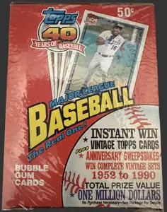 1991 Topps Baseball Unopened Wax Box-Factory Sealed/Factory Cellophane Wrapped