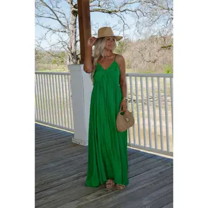 Jennings Maxi Dress-Kelly Green