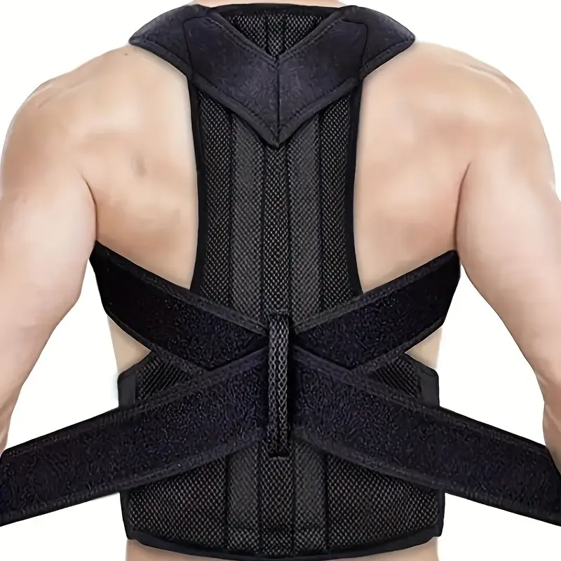 Posture Corrector Back Brace for Men & Women – Upper Back Support, Adjustable Shoulder & Spine Straightener fathersdaygift