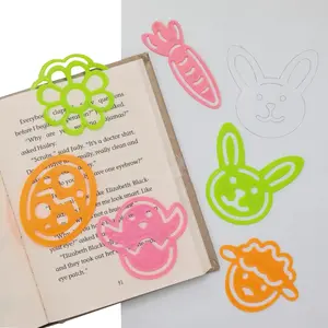 3" Bulk 144 Pc. Easter Character Stencil Plastic Bookmarks