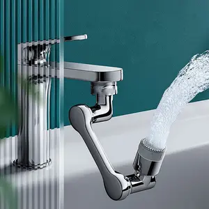 Rotating Faucet Sprayer Head, Dual Spray Modes, Universal Bathroom Extender Adapter, Bubble Maker, Suitable for Kitchen & Sink, Plumbing Accessories