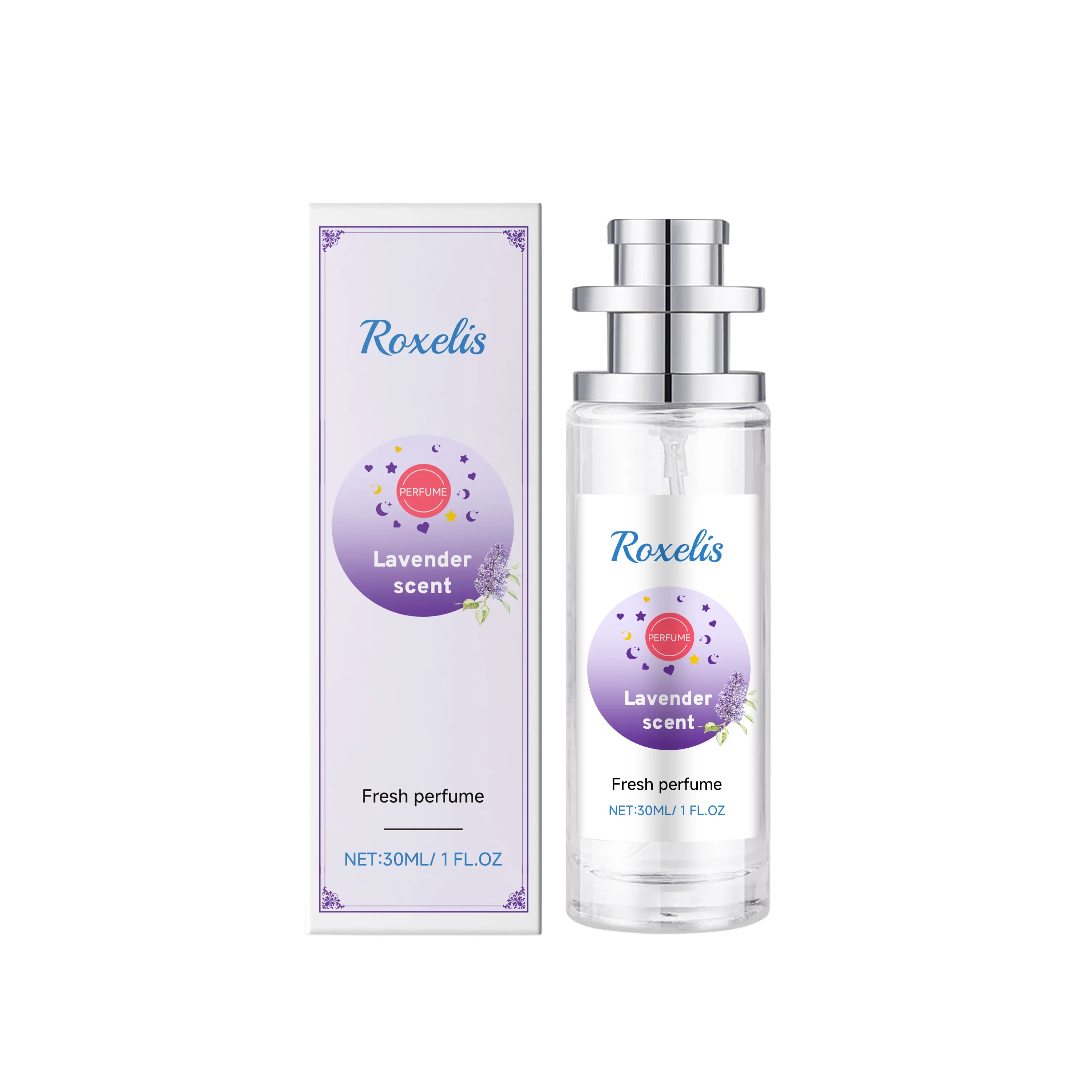Women's Lavender Pagoda Perfume - Mild, Natural, Fresh, Elegant, Long-Lasting, Portable, Charming Fragrance