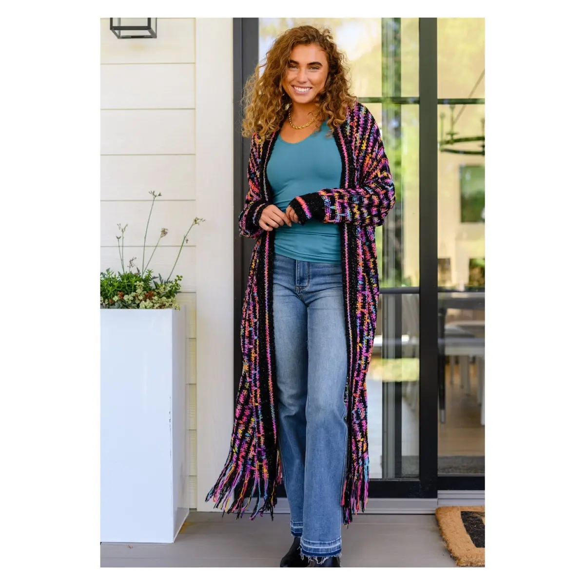 Can't Contain It Duster Cardigan Casual Casual Casual