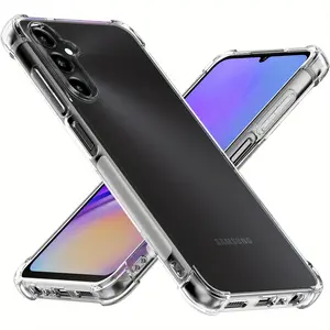 Case for Samsung Galaxy A05S, Clear Phone Case with Reinforced Corners Camera Protection Bumper Slim Fit Shockproof Flexible TPU Case, Transparent