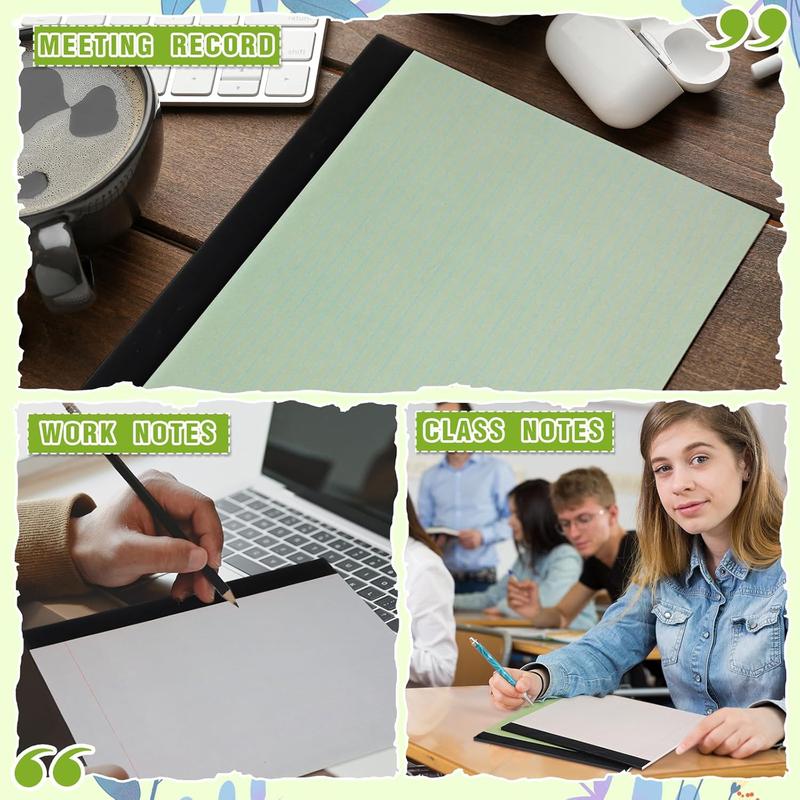 11" x 9.5" Legal Pads College Ruled Notepad Landscape Notebook Horizontal Lined Notebook 80 Gsm Assorted Colors Paper Pastel Writing Pads for School Office, 40 Sheet ( Color,6 Pcs)