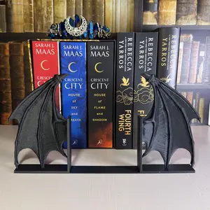 Wing Bookends | Bat Wings | Dragon Wings | Fantasy Bookshelf