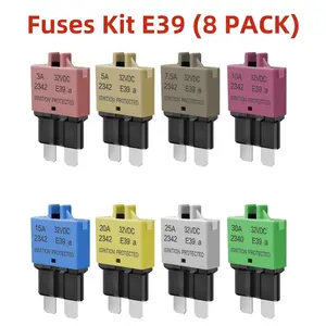 ATM, ATC, ATO Automotive Low-Profile Manual Reset Fuses Suitable For Marine, Truck, RV, SUV, and Motorcycle DC Fuse Kits Automotive Circuit Breaker Fuses Reset Fuses Assortment Kit
