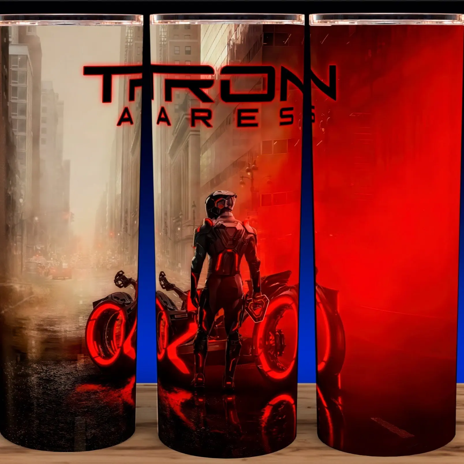 Tron Ares 2025 Movie Cup Mug Tumbler 20oz with Lid and Straw