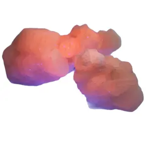 Pink Coin Calcite Specimens 2 Pieces - Natural Crystal Stones, UV Reactive, Gemstones, Rocks Display & Reiki, 82kg raw crystal ornament free form