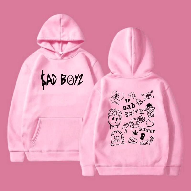 Junior H Hoodie Sweatshirt T-Shirt – No Love Sad Boyz Tour Merch Sad Boyz 4 Life Sweatshirt Hip Hop Concert Tee Jun Unis Hoodied Trendy Cotton Sweaters
