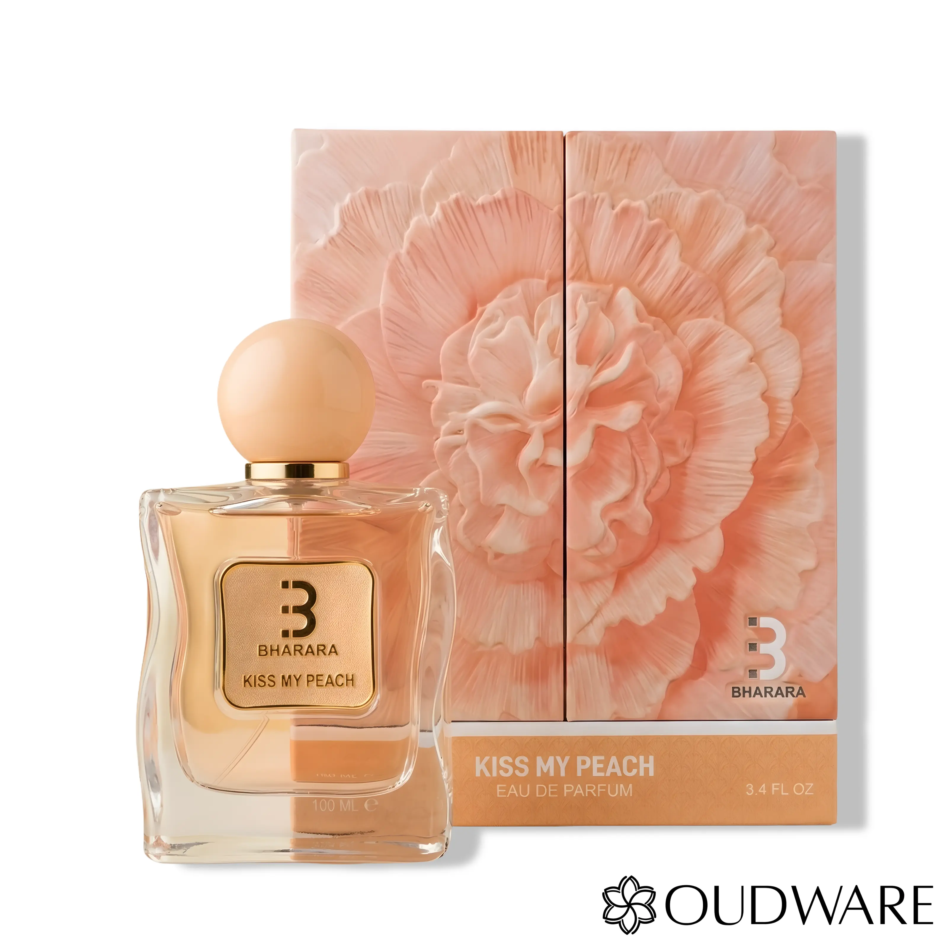 Bharara Kiss My Peach Eau De Parfum 100ml (3.4oz) - A Luxury Fruity Perfume For Women