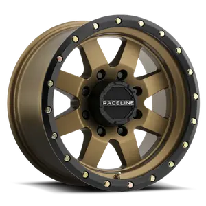 Raceline 935BZ Defender 17x9in / 6x139.7 BP / 0mm Offset / 107.95mm Bore - Bronze Wheel