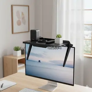 Wall-Mounted TV Screen Shelf: Multi-Functional Organizer for Routers & Set-Top Boxes. Anti-Tip Safety Design, Dual Sizes for Space-Saving Vertical Storage. Sturdy Remote & Speaker Holder. Universal Fit for Office & Home.