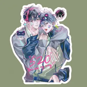 Moody Character Contrast Illustration Ivan & Till Alien Stage Sticker