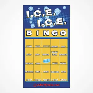 ICE ICE Bingo Game Gag Gift