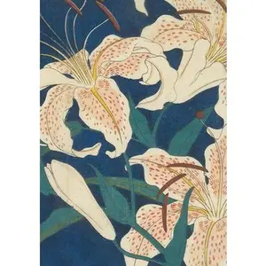 Hiroshige Spotted Lilies Dotted Paperback Journal: Blank Notebook with Pocket -- Tuttle Studio, Hardcover