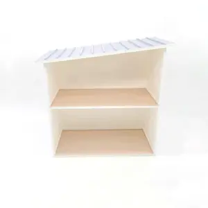 1:24 Empty Dollhouse Magnetic or Non-magnetic  Fully Assembled with Floors and Base Trim - 1/24 Modern Mini Doll House Miniature