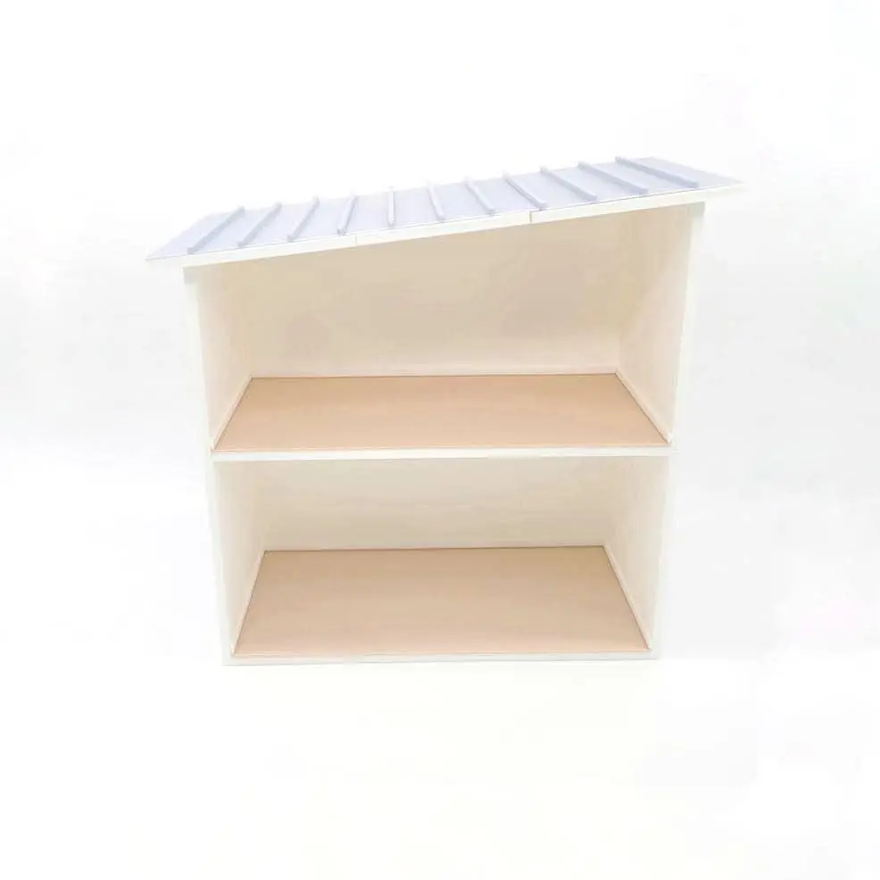 1:24 Empty Dollhouse Magnetic or Non-magnetic  Fully Assembled with Floors and Base Trim - 1/24 Modern Mini Doll House Miniature