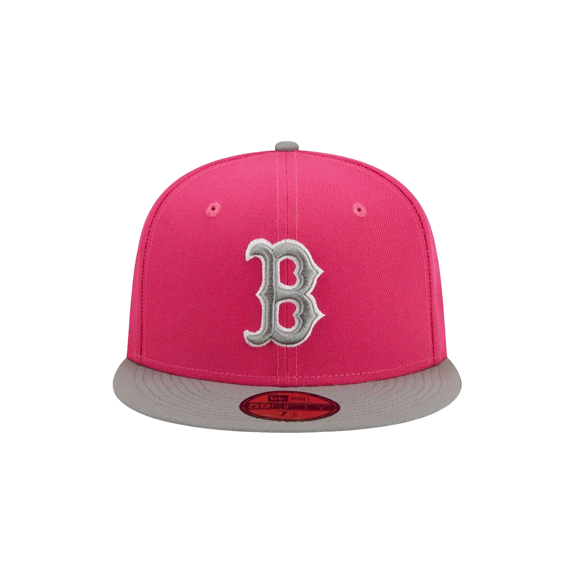 59FIFTY Boston Red Sox 2Tone Color Pack Fitted Hat "Pink/ Grey - Visor" NE912