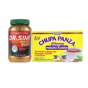 Dr.Simi Fiber & Chupa Panza Combo Pack - La Original de Mexico Dr.Simi Daily Fiber 300g with Chupa Panza Tea 30 Bags 10.5oz