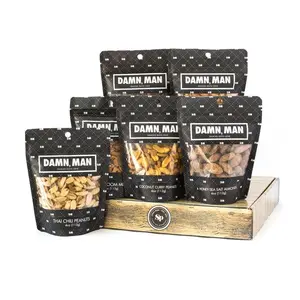 Gourmet Manly Nut Gift Box for Men - 6 Unique Handcrafted Snacks, Gift for Dad, Birthday, or a Bold Snack Adventure