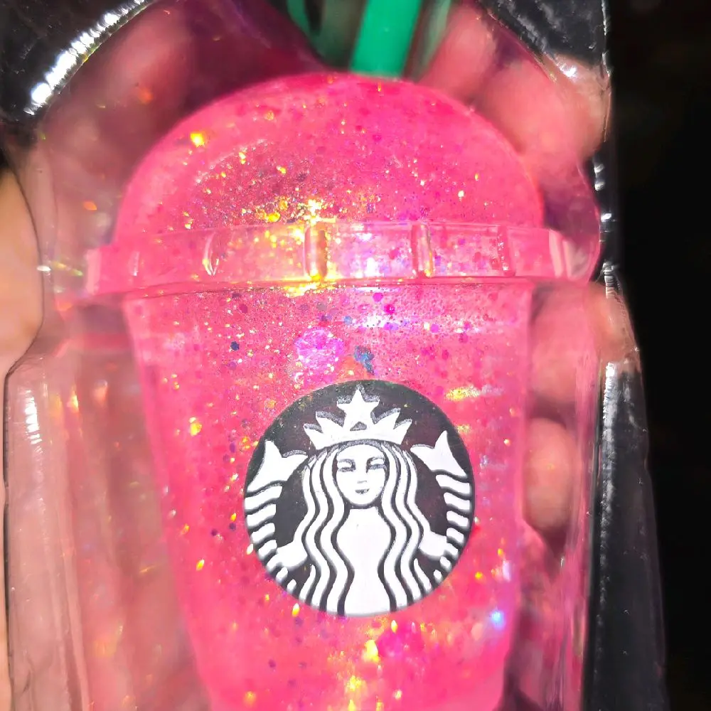 Star-buck Inspired Lovely Sugar Glitter Squishy Cup