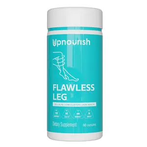 UpNourish Flawless Leg - Cellulite Vein Health Supplements with Caviar Collagen SOD Butchers Broom & Horse Chestnut Capsules 90 ct for Circulation Support - Healthcare