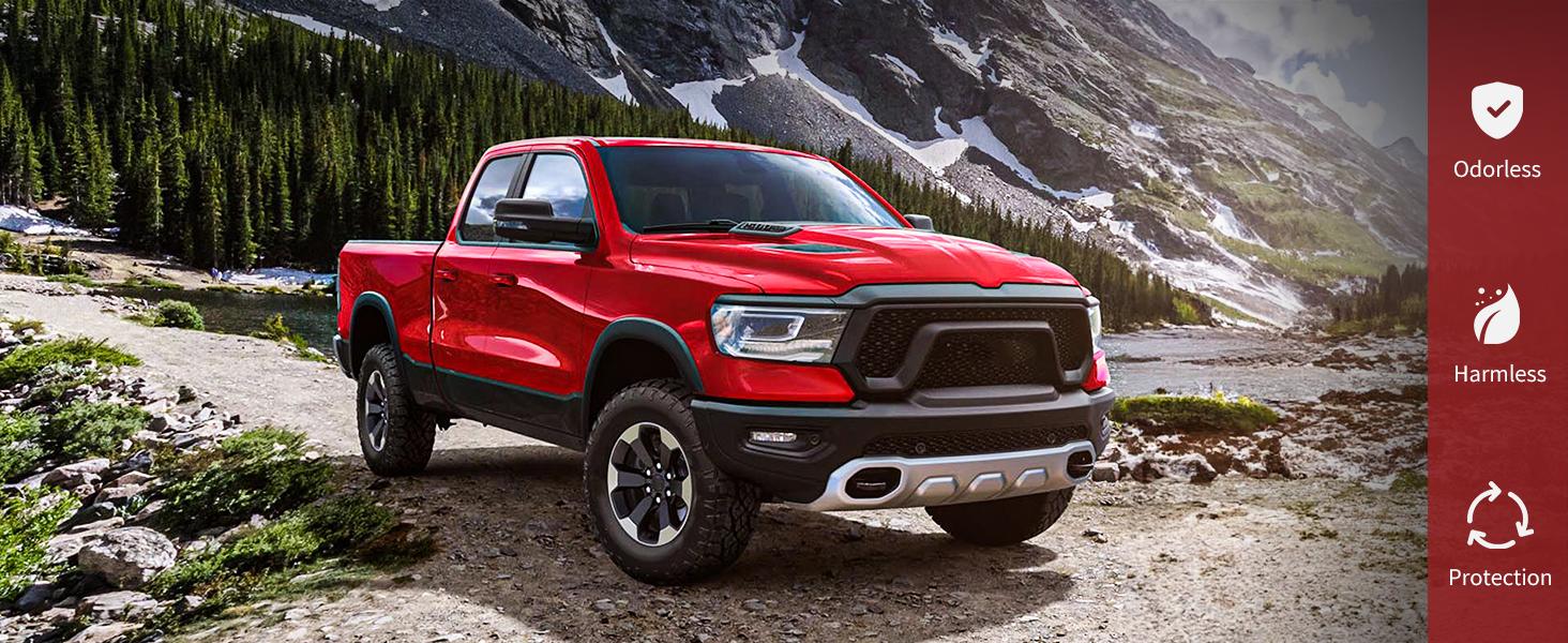 YITAMOTOR Floor Mats Fit for 2012-2018 Dodge Ram 1500 Crew Cab/2019-2023 Ram 1500 Classic Crew Cab 1st & 2nd Row