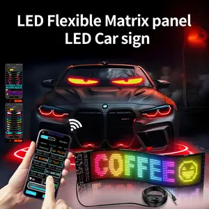 DAYBETTER Flexible Graffiti LED Matrix Panel - Programmable Sign with APP Control, Pre-made Animations & Editable Text | Home/Party/Holiday Use | USB Charger Not Included (Self-Prepared)