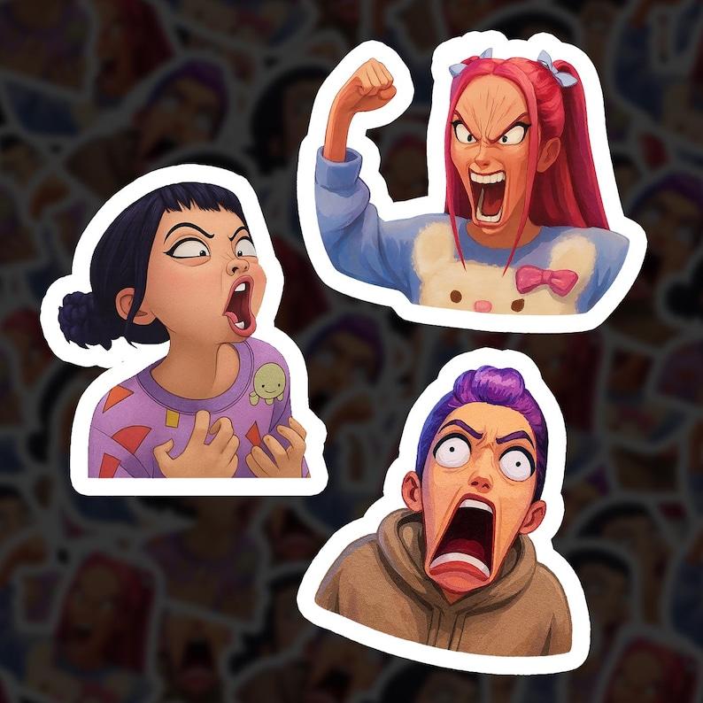 K-POP Demon Hunters - HUNTRIX - Zoey, Rumi, Limited Edition Stickers ...