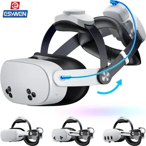 ESYWEN 10000mAh/7500mAh Battery Head Strap for Meta Quest 3/2/3S, Enhanced Stability with 4-Way Adjustment, Easy to Wear, Comfortable & Secure Fit for Oculus Quest 3/2