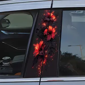 Flower Pattern Car Sticker, Waterproof & Anti-scratch Car Decal, Universal Car Exterior Decoration Accessories for Car, Laptop, Helmet, Motorcycle, Refrigerator, Car Vehicle Decoration, Decal for cars