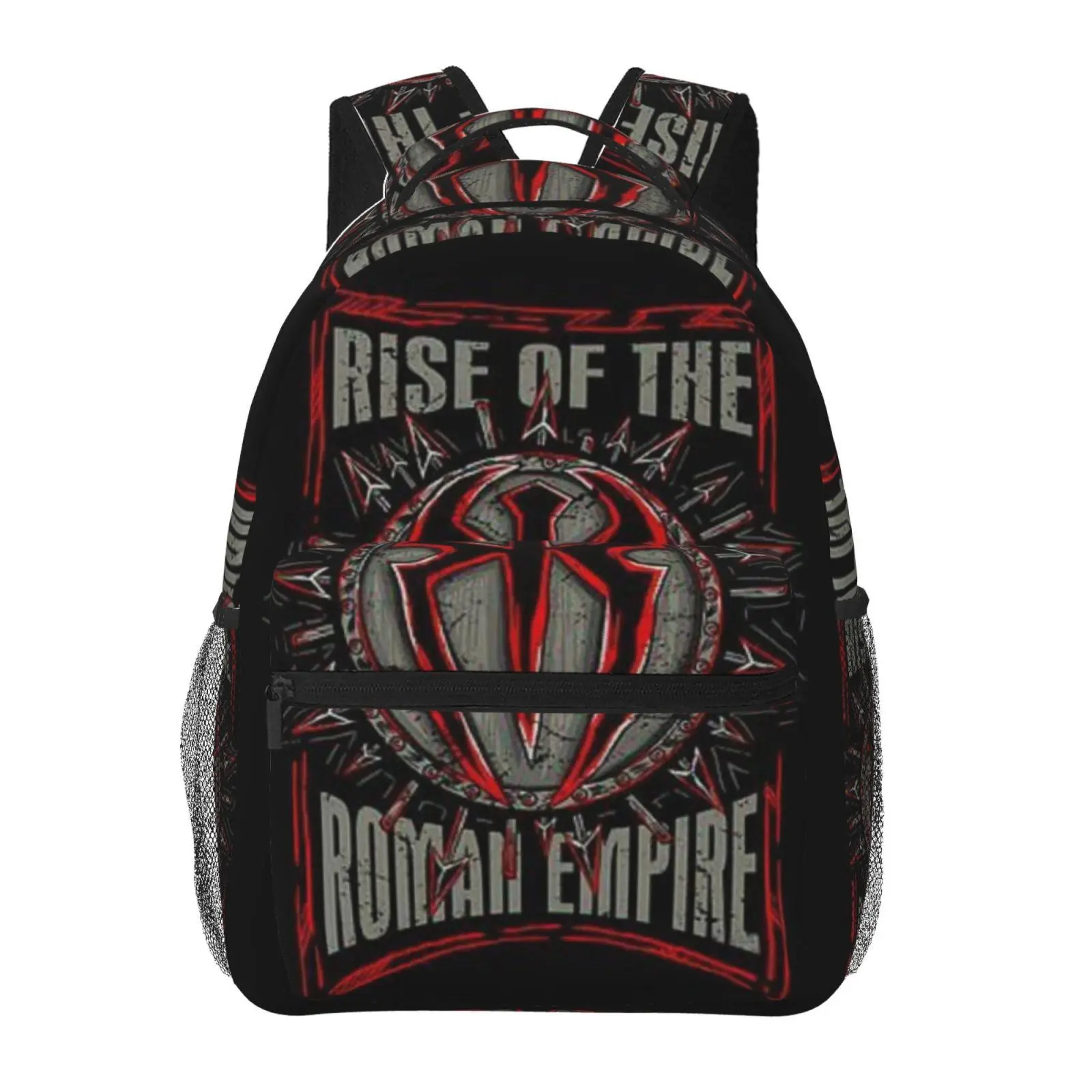 WWE backpacks for school—large-capacity laptop daypacks with exquisite prints, durable casual bookbags for campus daily commutes; a gift for teens and students.