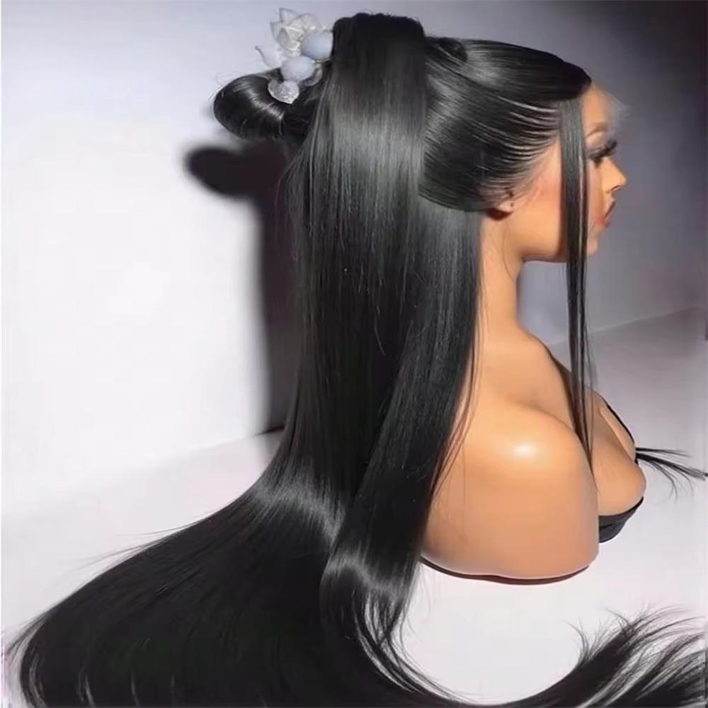 30 Inch Lace Front Wig Human Hair 200 Density Straight 13x6 HD Transparent Lace Amazon.com : TAIKOU 30 Inch 13x6 Lace Front Wigs Human Hair  main image 4