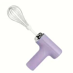 Handheld Electric Cake Mixer & Whisk – USB Rechargeable Battery Powered Portable Lightweight Hand Mixer, Easy to Use for Baking Cakes Cookies Muffins Cream Butter Eggs, Perfect Kitchen Gadget for Home Bakers and Professionals