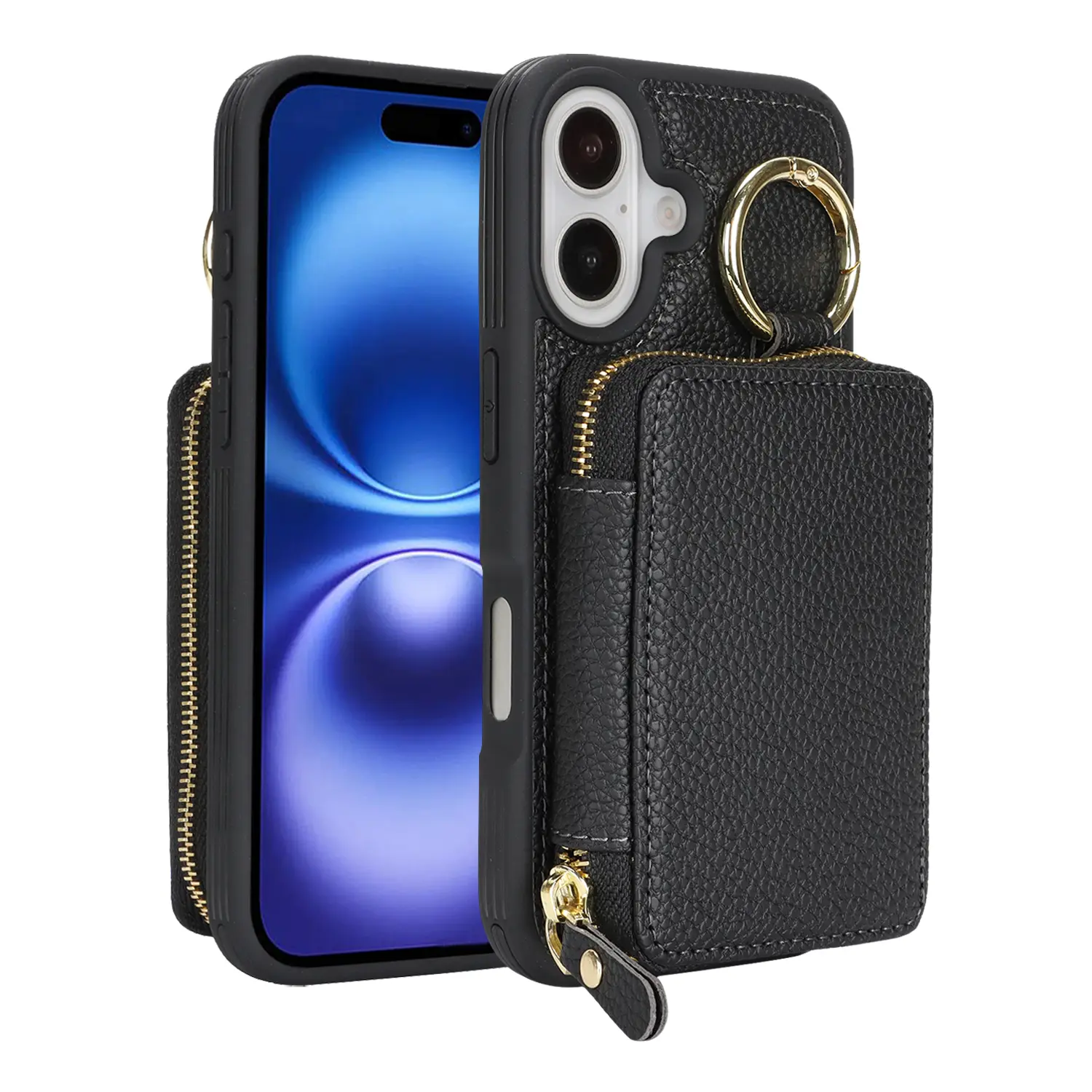 High-Quality Protective Alligator Leather Zipper Card Holder Phone Case Cover, Soft Touch, Aesthetic, Protection, Compatible with Apple iPhone 17 Pro Max/16/15/14/13/12/11 Pro Max