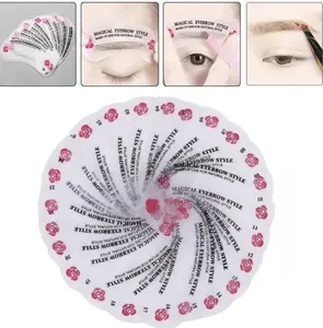 24 PCS Eyebrow Shaping Stencils Grooming Stencil Kit Shaping Templates DIY Tools for Eyebrows Shaping