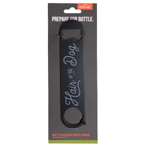 Foster & Rye "Hair of The Dog" Kitchen Utensil Opener - Matte Black Blade, Zinc Construction