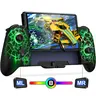 Hall Effect Joystick Switch-Controller for Nintendo Switch/OLED,One-Piece-Joypad-Controller Replacement for Wireless Switch Joycon Controller with 9 Color Lights, Ergonomic Handheld Mode/Programmable
