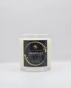 Luminous Lily Scented Candle (8oz)- Home decor