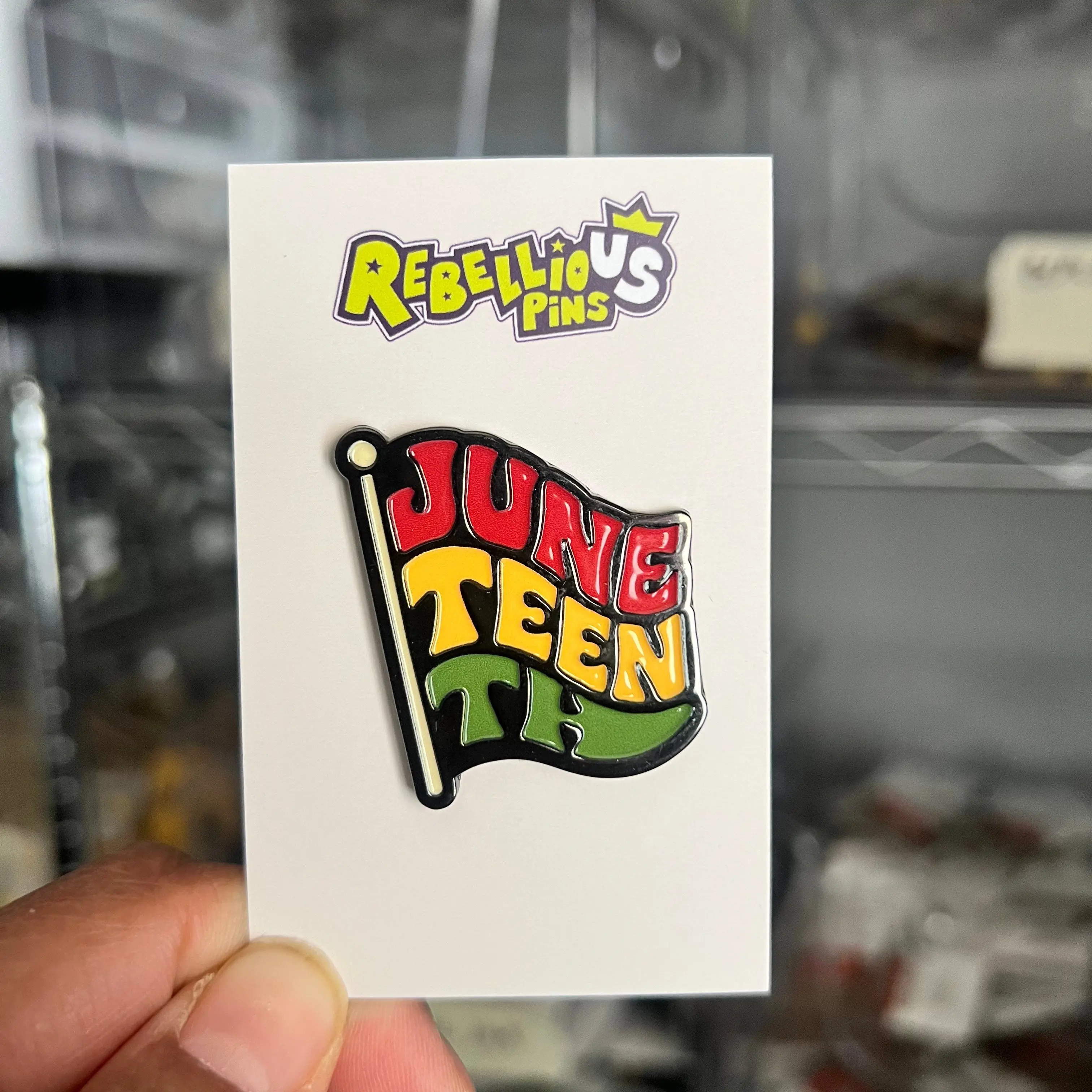 Enamel Pin | Juneteenth Flag
