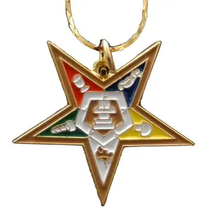 OES Eastern Star Golden Star Necklace