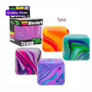 1pc Rotating Squeezing Cube, Gifts Soft Tpr Stress Relief Block, Children's Day Ideal for Adults and Kids Travel Entertainment, Perfect Gift for Pressure Relief #GLOBAL PICKS