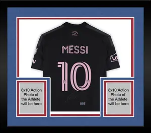 Framed Lionel Messi Inter Miami CF Autographed Adidas 2026 Black Away Authentic Jersey - Fanatics Authentic Certified