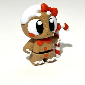 Mini Gingerbread Cookie - 3D Printed Articulating Figure