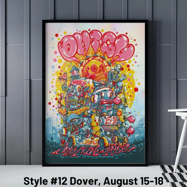 Phish All Gig Posters, Phish Dicks Sporting Goods Park Poster, Phish Commerce City, Mondegreen Poster, Las Vegas Sphere April 18-21