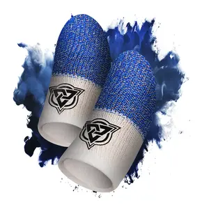 BlueWow SilverFiber Mobile Gaming Finger Sleeves BlueShark Ultra-Soft High Sensitivity Sweat-Proof for Gamers Hygienic Individual Packing Compact Portable Console Grip