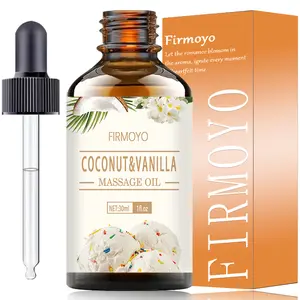 Coconut Vanilla Essential Oil, Natural Vanilla Extract, Lightweight Absorbent, Deep Nourishment, Calms Emotions, Reduces Stress, 30ML Liquid