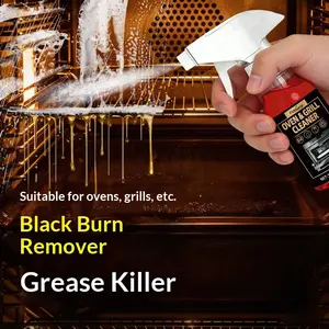 Oven & Grill Cleaner, Powerful Oil Stain Remover, Kitchen BBQ Rack Internal Grime Cleaner, Effective Cleaning Solution