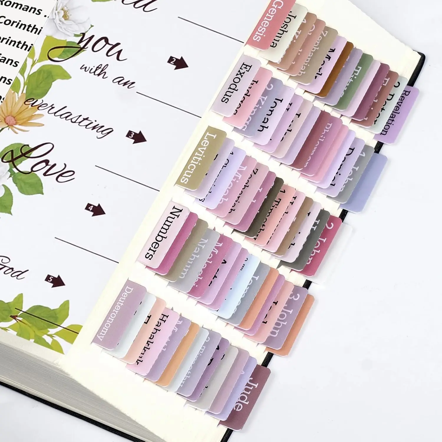 Tabs for Women & Men Study Bible75 Tabs,  Laminated  Tabs,Boho Style